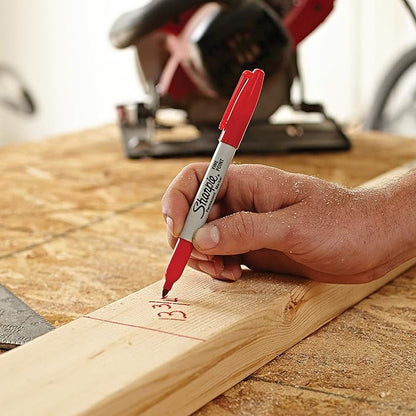 Sharpie Permanent Markers | Fine Point | Black & Blue | 2 Count