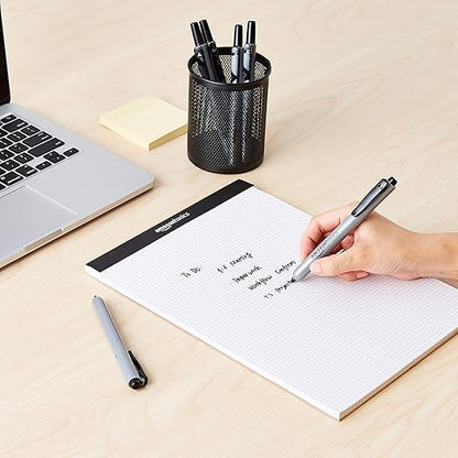 Amazon Basics Permanent Markers, Retractable, 12 Count, Art Supplies for Home, School, and Office Use, Black