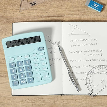 Mr. Pen- Calculator, Blue, Calculators Large Display, Standard Function Calculator, 12-Digit, Calculators Desktop, Office Calculator, Desktop Calculator, Desk Calculator Large Display, Blue Calculator