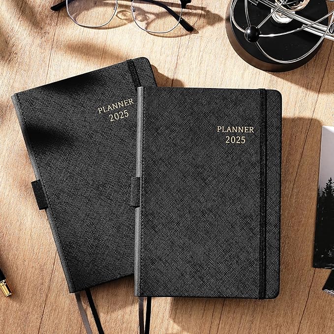 2025 Planner - Planner 2025 Weekly and Monthly with Stickers, JAN. 2025 - DEC. 2025, 5.75" X 8.25", 2025 Calendar Planner Premium Paper, Pen Holder, Inner Pocket and 44 Notes Pages