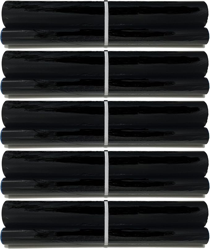 5-Pack of UX-5CR Fax Film Ribbon Refill Rolls Compatible with Sharp Fax UX-P100 UX-P105 UX-P115 UX-P200 UX-P200RF UX-CL220 UX-255 UX-A255 UX-260 UX-A260 UX-CC500 UX-CD600 UX-LD600