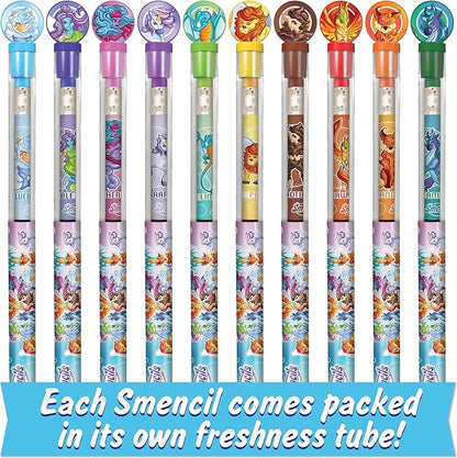 Scentco Mythical Smencils (2 Pack) - Limited Edition - Gourmet Scented Pencils (Graphite HB #2) with Black Finish and Multi-layered Paper Construction, 10 Count - Gifts for Kids, Classroom Rewards