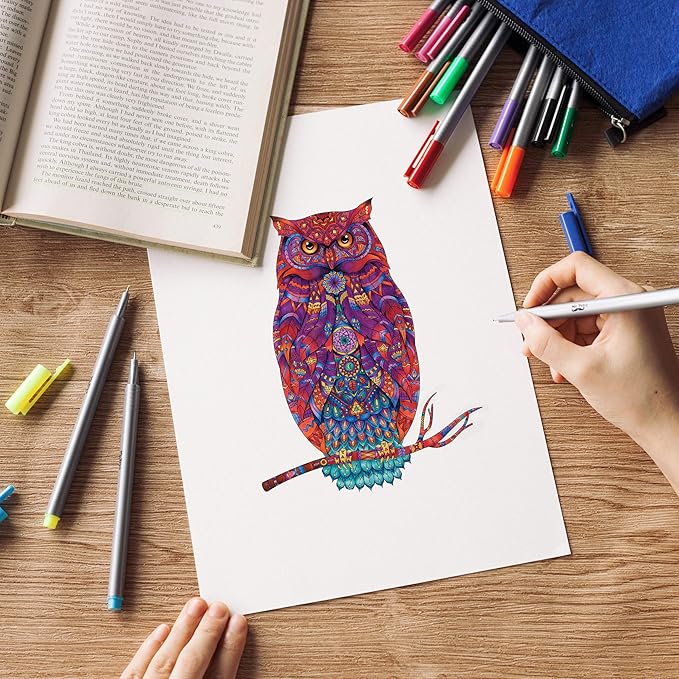 Mr. Pen- Pens, Fineliner 36 Pack, 0.4 mm, Pens Fine Point, Colored Journal Journals Supplies, Bible Pen Set, Art Writing Tip Markers