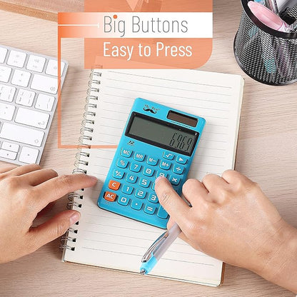 Mr. Pen- Standard Function Calculator, 12 Digits, Small Calculator, Solar Calculator, Pocket Calculator, Simple Calculator, Basic Office Calculators, Solar Handheld Calculator, Standard Calculator
