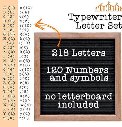 Typewriter Letters Set Board Letters Only, Precut Changeble Felt Letter Board Letters Symbols, Letters Letter Board Words Letter Board Letters Numbers Wooden Felt Letter Board (No Board Included)
