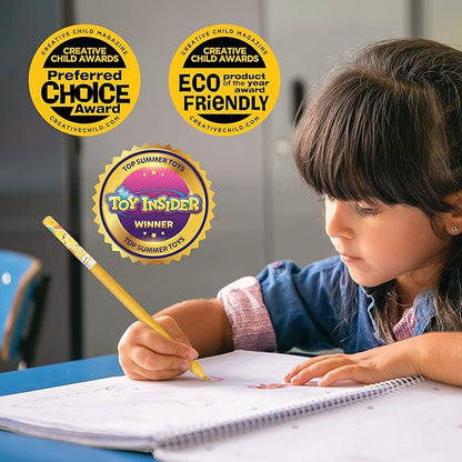 Colored Smencils - Patented Gourmet Scented Colored Pencils made from Recycled Newspapers, 10 Count, Gifts for Kids, School Supplies, Classroom Rewards