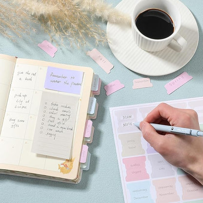 Mr. Pen- Monthly and Seasonal Tabs, 84 pcs, Planner Tabs, Monthly Tabs for Planners, Month Tabs for Planner, Monthly Planner Tabs, Planner Monthly Tabs, Monthly Stickers for Planners