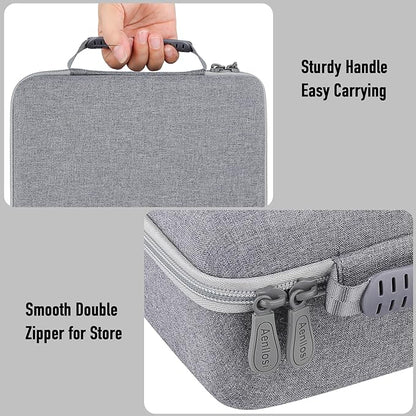 Aenllosi Hard Case for Canon Selphy CP1500 CP1300 CP1200 4x6 Photo Printer,Storage for Charger,Color ink and Paper Accessories(Grey,Case Only)