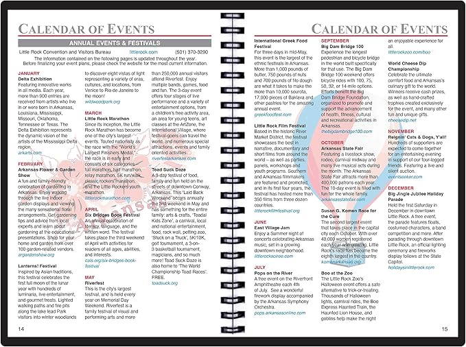 2025 Datebook & City Themed Planner – Resource Guide with Daily, Weekly & Monthly Views – 3-Year Reference Calendar - Multi-Purpose Travel Notebook Guide & Adventure Diary (Little Rock '25)