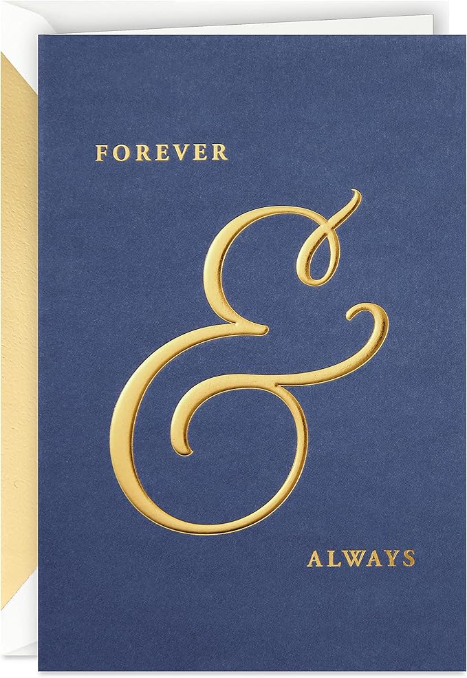 Hallmark Signature Valentine's Day Card (Forever & Always) for Anniversary, Romantic Birthday, Everyday Love, Sweetest Day