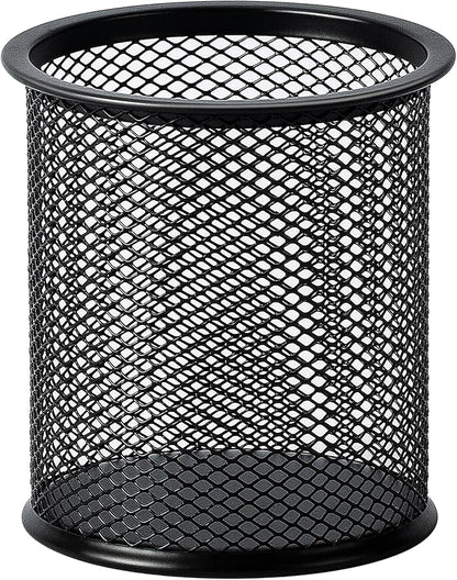 Amazon Basics Wire Mesh Pen Cup, Black