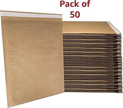 Honeycomb paper padded envelope sealable mailers (50, #7-14.25" x 19")