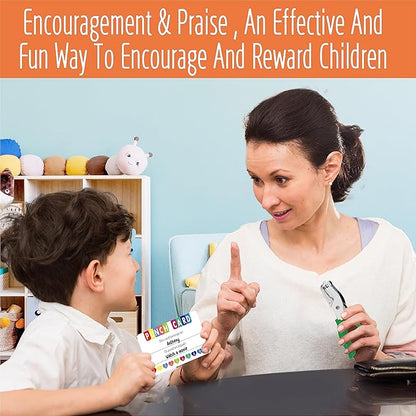 200 PCS Punch Cards, Incentive Card with Handheld Puncher Kit Heart Shaped Incentive Loyalty Reward Cards Boost Creativity & Skills Development for Business, Classroom, Students Behavior, 3.5” x 2”