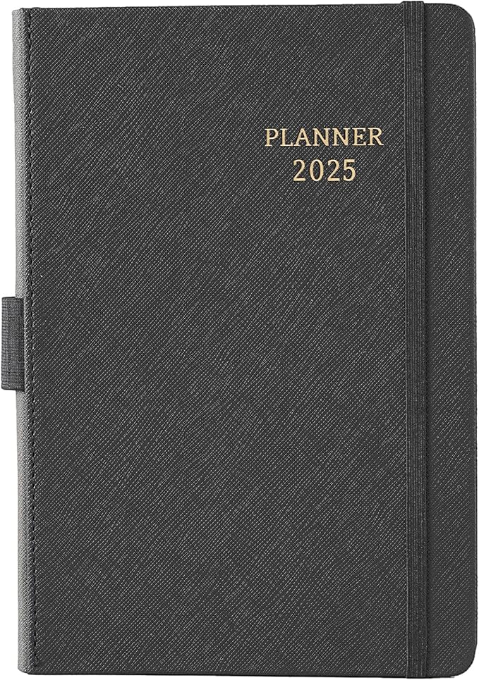 2025 Planner - Planner 2025 Weekly and Monthly with Stickers, JAN. 2025 - DEC. 2025, 5.75" X 8.25", 2025 Calendar Planner Premium Paper, Pen Holder, Inner Pocket and 44 Notes Pages