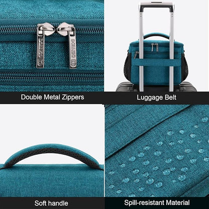 DOMISO Camera Bag Case Waterproof Anti-shock Shoulder Bag, Teal