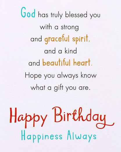 American Greetings Religious Birthday Card (Made You Special)