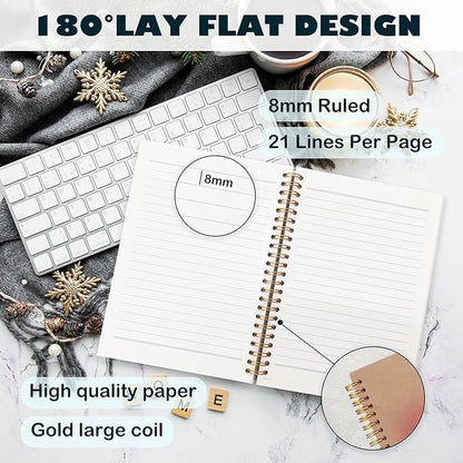 BearCake Aesthetic Notebooks, Trendy Y2K Pink Aura Preppy Notebook Journal, Trust the Process Inspirational Notebooks, Pink Aesthetic Office Supplies, Hardcover Spiral Notebook 5.5x8.3 kraft paper