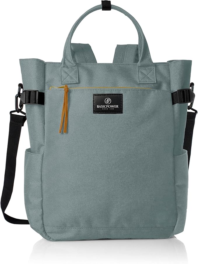 BASICPOWER Backpack Purse for Women Bag Travel Laptop Bookbag Work Nurse Teacher Bag 15.6-in Computer Grey