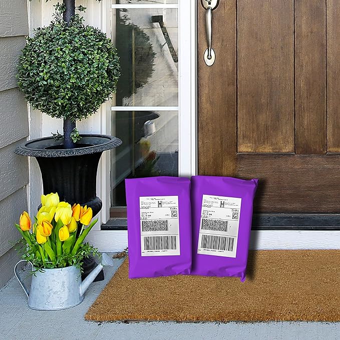 Colored Poly Mailers Pack of: Be creative with your packaging with Colored mailers (Purple, 7.5" x 10.5" pack of 1000)