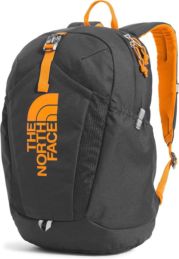 THE NORTH FACE Teen Mini Recon Backpack, Asphalt Grey/Cone Orange, One Size