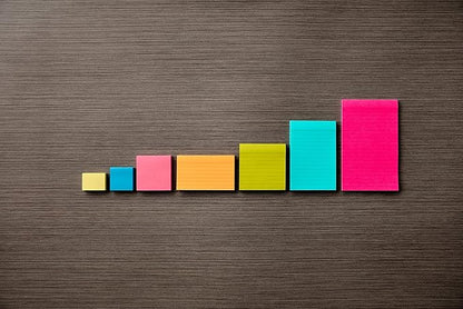 Post-it Notes, 3 in x 5 in, 5 Lined Sticky Notes Pads, 100 Sheets per Pad, Floral Fantasy Collection, School Supplies and Oﬃce Products