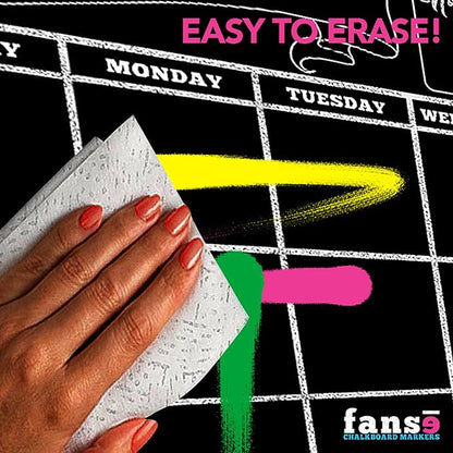 Fanse Monthly Magnetic Calendar for Refrigerator and Marker Set 18" x 14", Magnetic Fridge Calendar, Monthly Planner Blackboard Organizer Agenda Memo for Home, Grocery, Kitchen, Classroom, Dorm Room