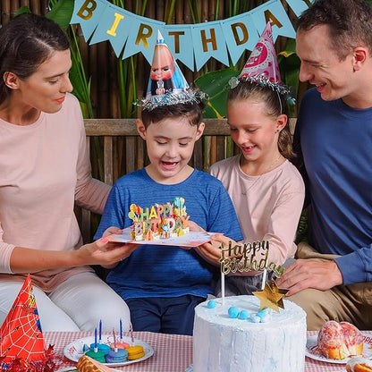 Paper Love Happy Birthday Pop Up Card, Dinosaurs, For Adults and Kids - 5"x7" Cover - Includes Envelope and Note Tag