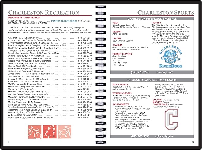 2025 Datebook & City Themed Planner – Resource Guide with Daily, Weekly & Monthly Views – 3-Year Reference Calendar - Multi-Purpose Travel Notebook Guide & Adventure Diary (Charleston '25)