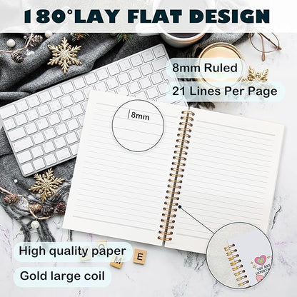 BearCake Cute Teacher Notebook Journal, Teacher Gifts for Women, Teacher Appreciation Gifts, Thank You Teacher Gifts, Teacher Desk Supplies, Dear Tiny Human Behind Me Hardcover Spiral Notebook 5.5x8.3