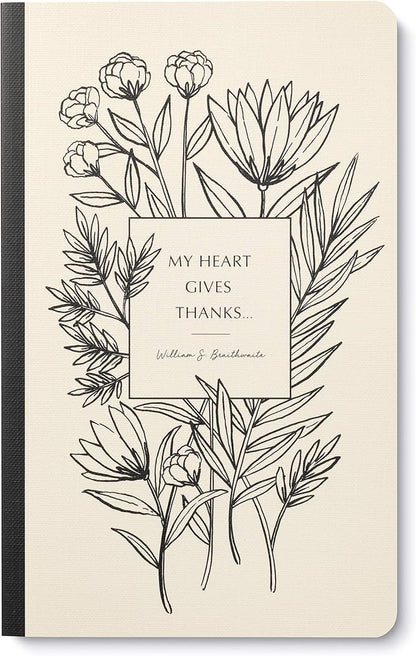 Compendium Softcover Journal - My heart gives thanks… – A Write Now Journal with 128 Lined Pages, 5″W x 8″H