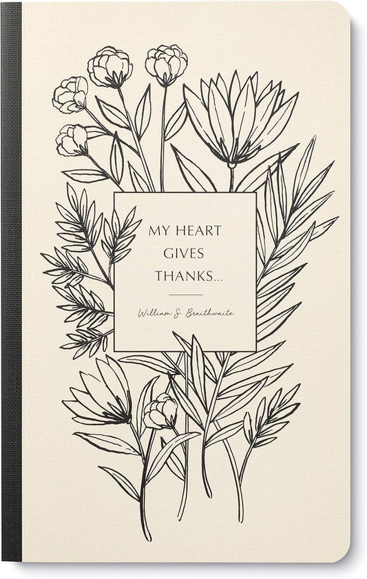 Compendium Softcover Journal - My heart gives thanks… – A Write Now Journal with 128 Lined Pages, 5″W x 8″H