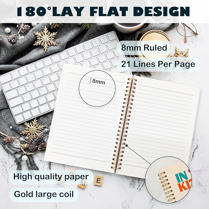 BearCake in This Kitchen We Never Say No to Tea Funny Notebook Journal, Chef Notebook, Gifts for Chefs, Cooking Notebook, Notebooks for Work Note Taking, Hardcover Spiral Notebook 5.5x8.3