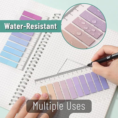 Mr. Pen- Sticky Tabs, 1600 Pcs, Colorful Book Tabs, Transparent Sticky Tabs for Books, Sticky Note Tabs, Page Markers Tabs, Book Markers, Page Tabs, Book Tabs for Annotating Books, Book Sticky Tabs