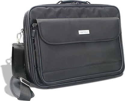 TRENDnet Padded Clamshell Notebook Carrying Case for 15.4 Inch Laptops, TA-NC1, Black