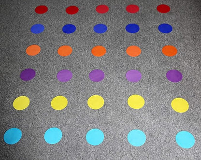 Carpet Markers 5" for Kids, Multicolor Spot Circle Markers for Classroom Teachers, Preschool and Kindergarten (30 Packs Of Circle)
