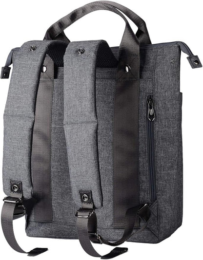Kah&Kee Convertible Laptop Backpack and Tote Bag Handbag Computer Compartment Travel School for Women Man (Gray)
