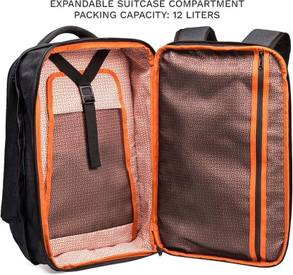 Knack Series 1 Laptop Backpack Fits up to 15 Inch - Knack Bags Carry-On Backpack, TSA Approved, Expandable Travel Backpacks (Savile Gray, Medium)