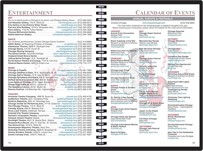 2025 Datebook & City Themed Planner – Resource Guide with Daily, Weekly & Monthly Views – 3-Year Reference Calendar - Multi-Purpose Travel Notebook Guide & Adventure Diary (Chicago '25)
