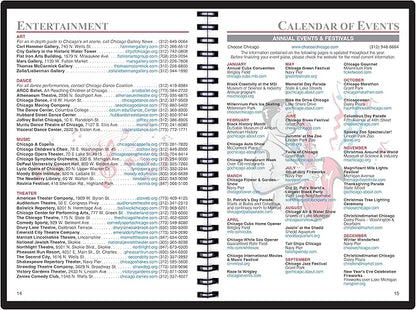 2025 Datebook & City Themed Planner – Resource Guide with Daily, Weekly & Monthly Views – 3-Year Reference Calendar - Multi-Purpose Travel Notebook Guide & Adventure Diary (Chicago '25)