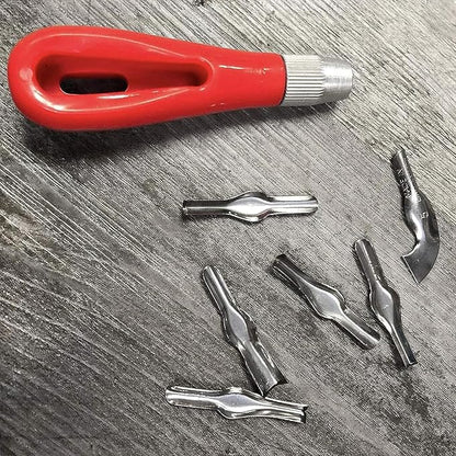 Stamp Carving Blocks (8 Rubber Blocks + Carving Tool)