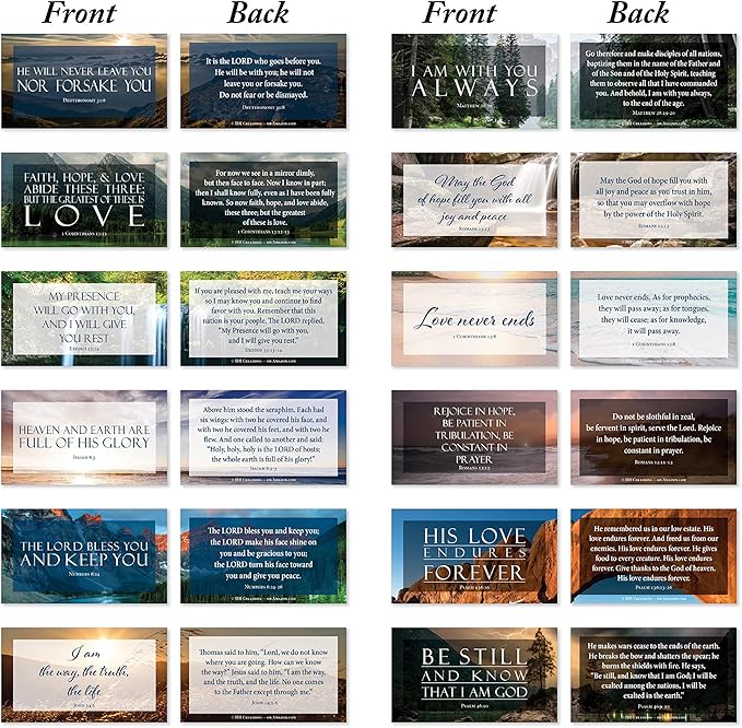 JBH Creations Share a Verse Bible Cards with Full Scripture - Pack of 48