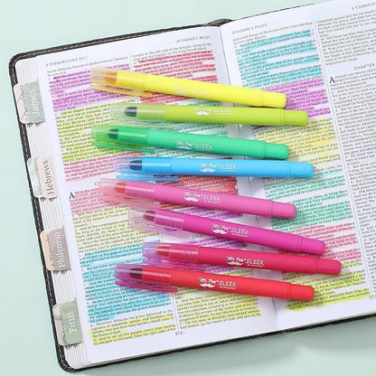 Mr. Pen- Gel Highlighter, 8 Pack, Assorted Colors, Bible Highlighters No Bleed, No Bleed Highlighters, Bible Highlighter, Bible Markers, Gel Highlighters for Bibles, Fluorescent Highlighter