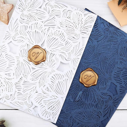 Yoption Initial Alphabet V Wax Seal Stickers, 25 Pack Antique Gold Letter Wax Seal Stickers Envelope Seals Self Adhesive Wax Stickers for Wedding Party Birthday Christmas (V)