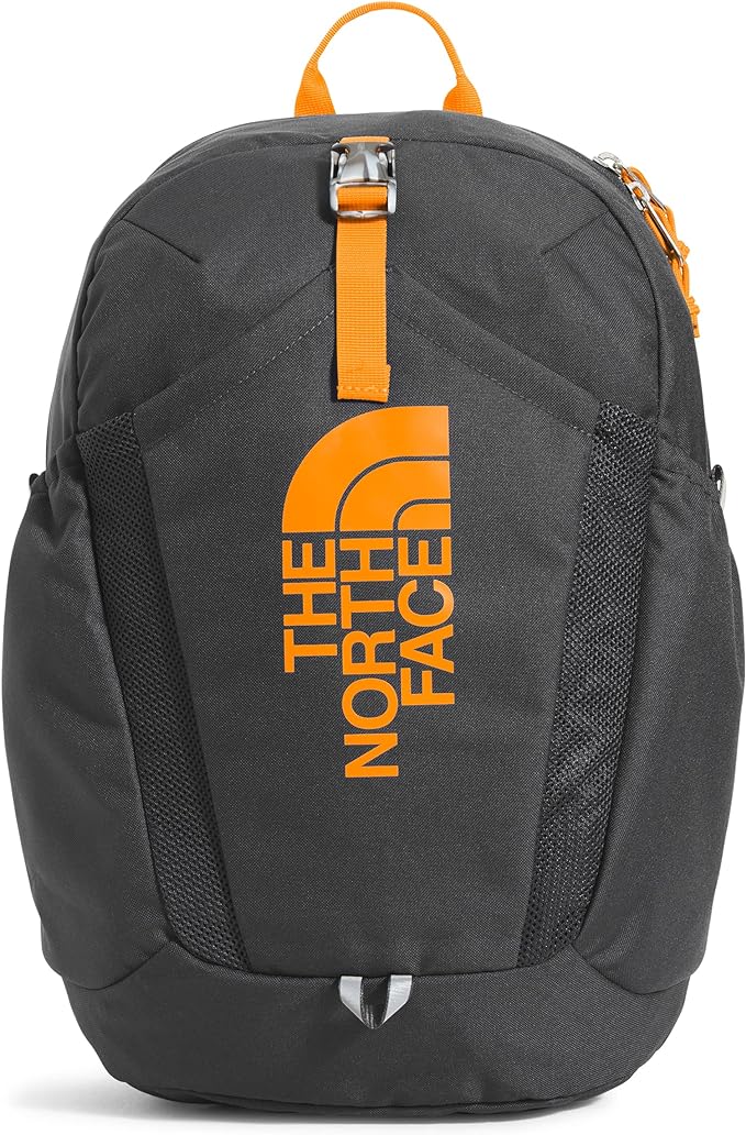 THE NORTH FACE Teen Mini Recon Backpack, Asphalt Grey/Cone Orange, One Size