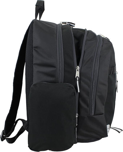 Eastsport Extra Large Backpack Expandable Oversized For Travel Hiking Work Camping Sports Outdoors With Drawstring Bag 18x13.5x9.5 Mochila De Viaje Black