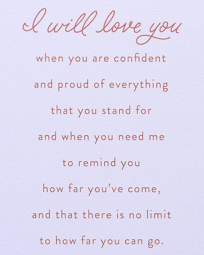 American Greetings Romantic Birthday Card (I Will Love You)