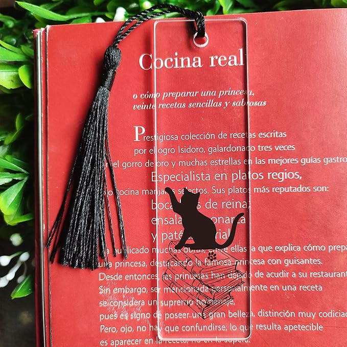 Paw Cat Footprints Cat Book Markers for Women Inspirational, Funny Bookmarks for Book Lover Cat Lover Friends Girl Sister Female Gifts
