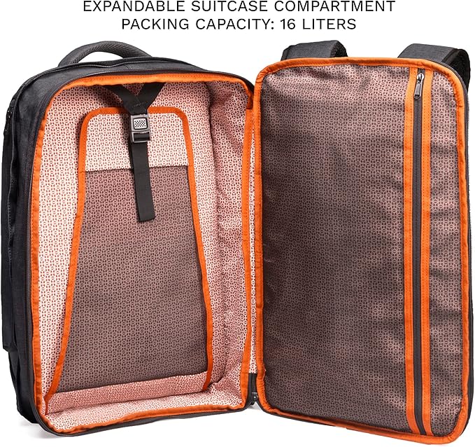 Knack Series 1 Laptop Backpack Fits up to 17 Inch - Knack Bags Carry-On Backpack, TSA Approved, Expandable Travel Backpacks With 4 Day Outfit Capacity (Savile Gray, Large)