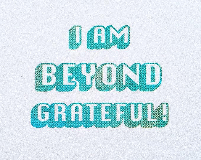 American Greetings Cat Thank You Card (Beyond Grateful)