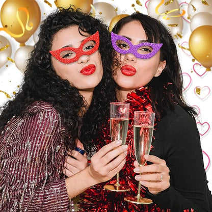 24 Sheets Purple Glitter Cardstock Paper, A4 Premium Sparkly Paper for Scrapbook, DIY Projects, Party Decoration, Gift Box Wrapping 250GSM/92lb